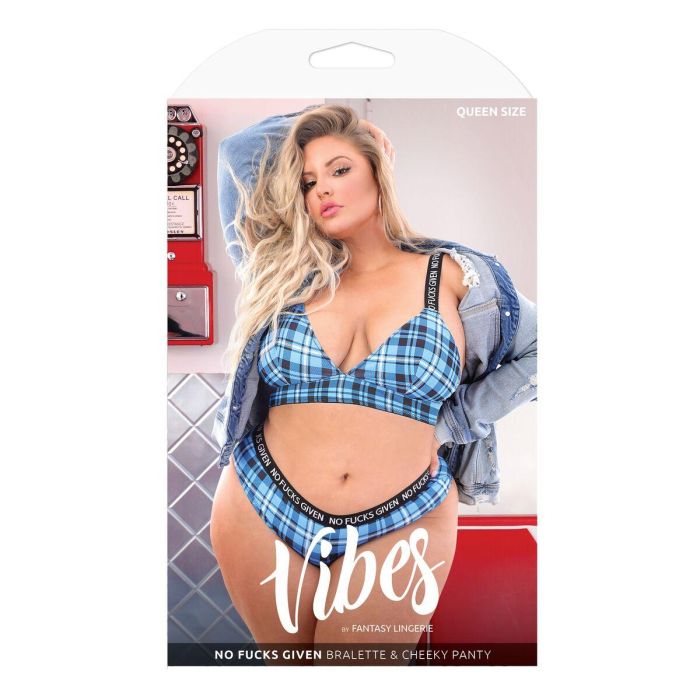 Conjunto de Lencería Fantasy Lingerie Azul (Queen size) 1 Conjunto de Lencería Fantasy Lingerie Azul (Queen size) 1
