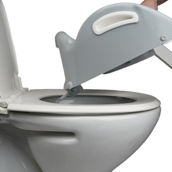 Thermobaby KIDDYLOO Reductor de Inodoro Ultra Inteligente con Pies Regulables, 2 Alturas de Escalón, Plegable Gris Charme 2 Thermobaby KIDDYLOO Reductor de Inodoro Ultra Inteligente con Pies Regulables, 2 Alturas de Escalón, Plegable Gris Charme 2