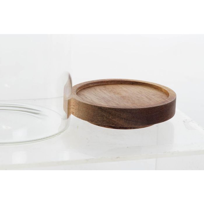 DKD Home Decor Bote Basicos Transparente Marron 11.5 x 16 x 11.5 cm (12 Unidades) 1