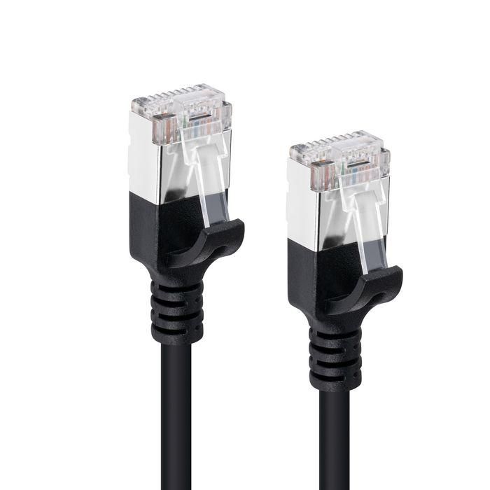 MicroConnect Cable de Red CAT6A U-FTP Slim LSZH 0.25m Negro 1