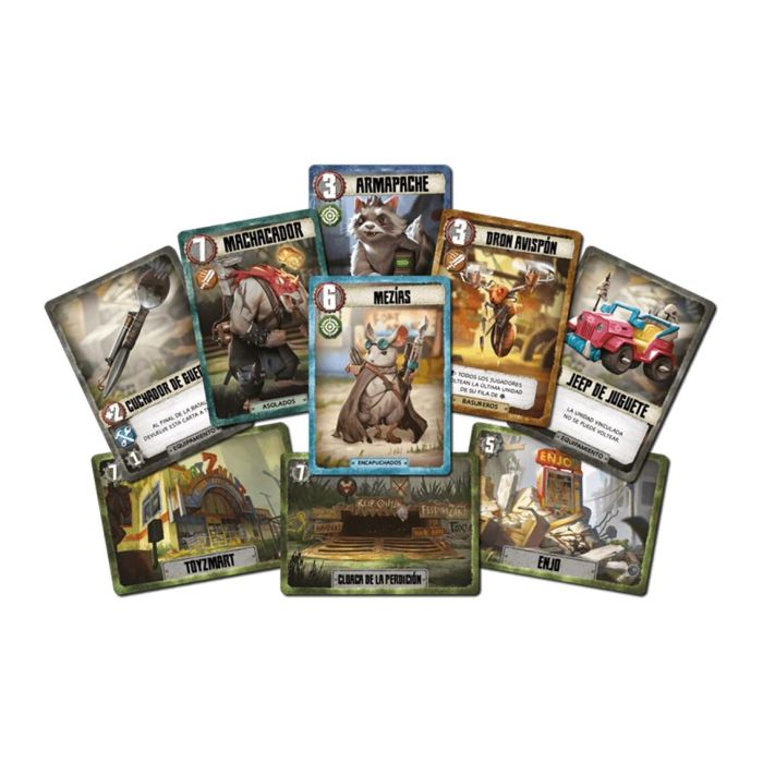 Juego de Mesa Battlelands: Tras La Caída - Juego Estratégico Post-Apocalíptico de Animales y Batallas de Bandas 1 Juego de Mesa Battlelands: Tras La Caída - Juego Estratégico Post-Apocalíptico de Animales y Batallas de Bandas 1