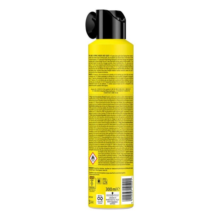 Schwarzkopf Mass Market GOT2B GLUED blasting freeze spray Fijador para todo tipo de cabello 300 ml Schwarzkopf Mass Market GOT2B GLUED blasting freeze spray Fijador para todo tipo de cabello 300 ml