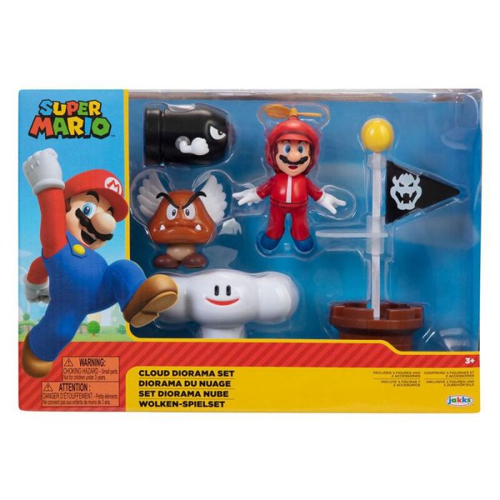 JAKKS PACIFIC Diorama Nube Super Mario Nintendo Figura 6cm