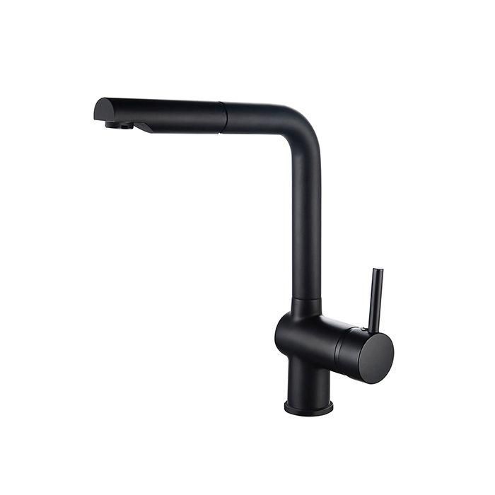 Grifo de cocina mezclador ROUSSEAU Matsouko - Con ducha de mano - Negro Grifo de cocina mezclador ROUSSEAU Matsouko - Con ducha de mano - Negro