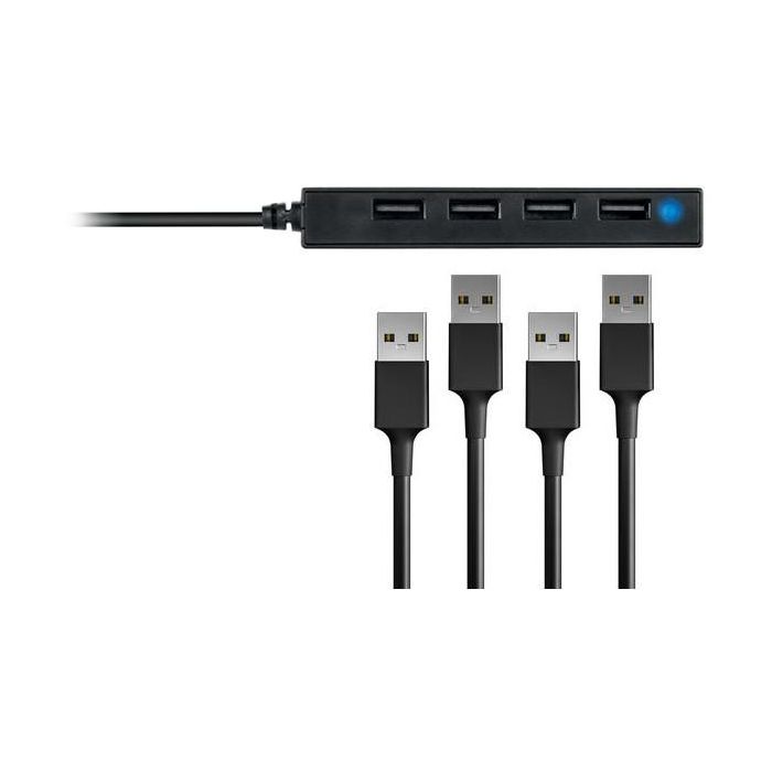 Conceptronic Hub USB 2.0 4 Puertos 480 Mbit/s Negro 3