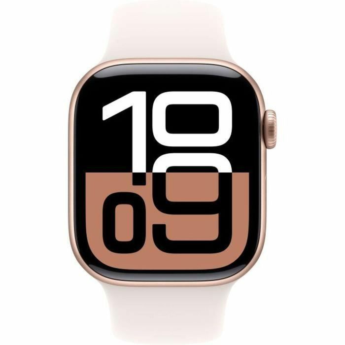 Apple Watch Series 10 GPS - 42 mm - Caja de aluminio en oro rosa - Correa deportiva color rubor claro - M/L 5