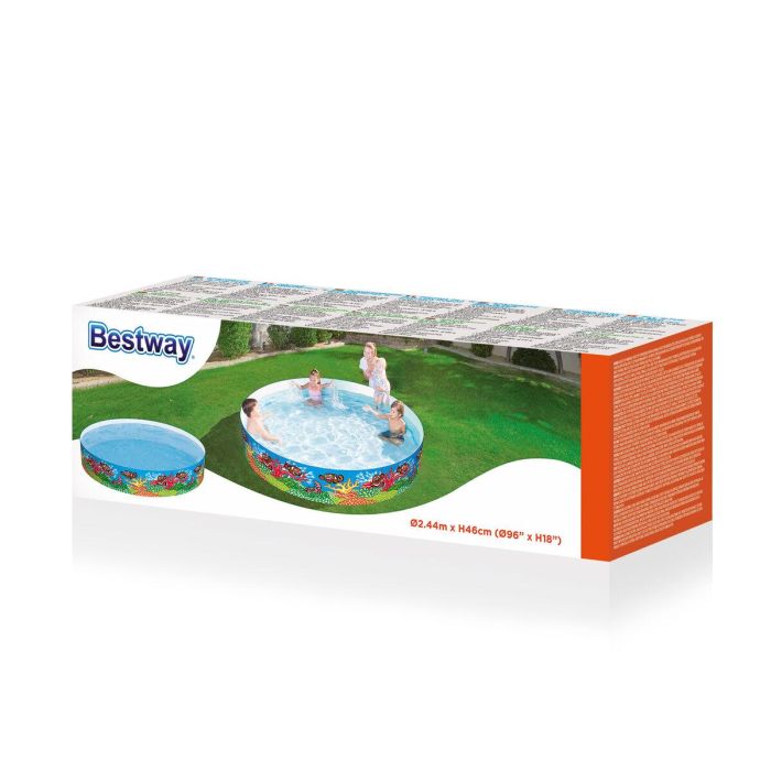 Bestway Piscina Rigida Infantil PVC Marina 244x46 cm +3 Años Jardin 55031 2