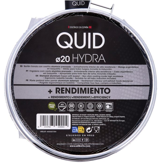 Sartén Honda de Aluminio Estampado Hydra Quid 20x7,2 cm