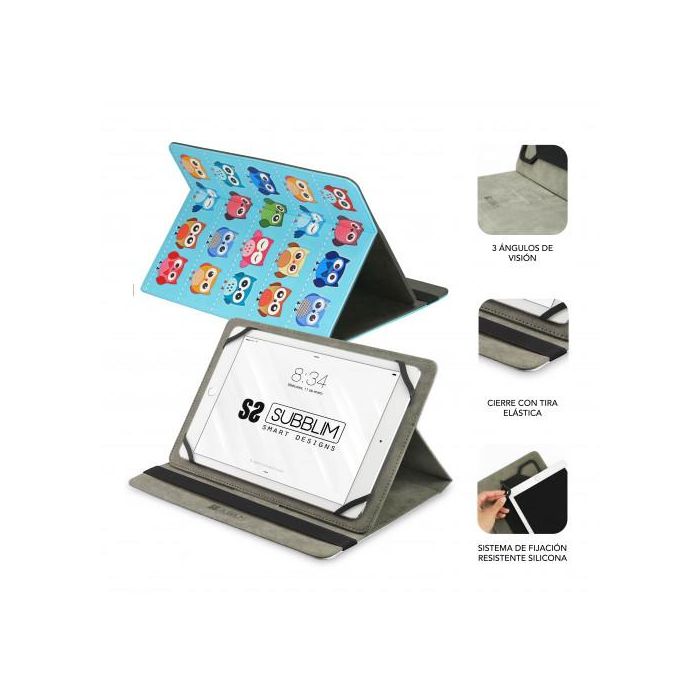 SUBBLIM Funda Tablet TRENDY CASE OWLS 10.1" 1
