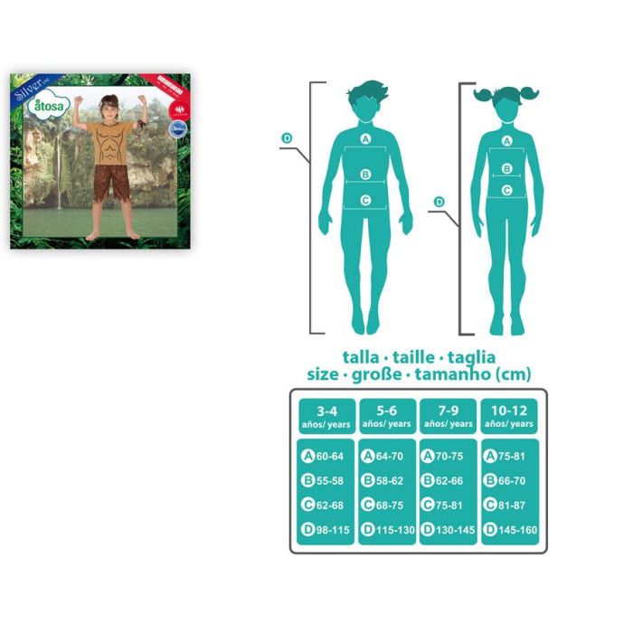 Disfraz Hombre De La Jungla Niño Infantil 7-9 Años 1 Disfraz Hombre De La Jungla Niño Infantil 7-9 Años 1