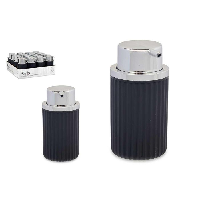 Dispensador Jabon Plastico 420Ml Antracita Berilo 7X14CM (32 Unidades) Dispensador Jabon Plastico 420Ml Antracita Berilo 7X14CM (32 Unidades)