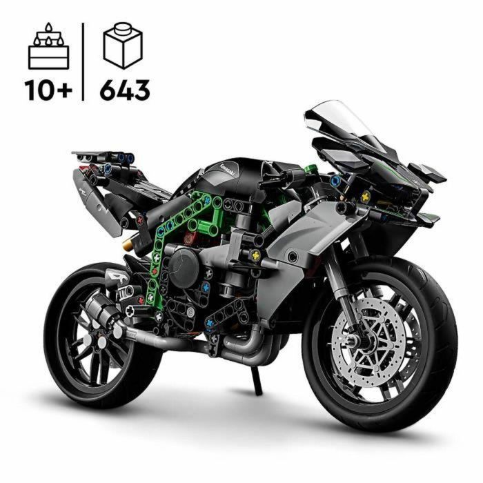 LEGO Technic 42170 Moto Kawasaki Ninja H2R, Idea de Regalo para Niños, Juguete Creativo 4