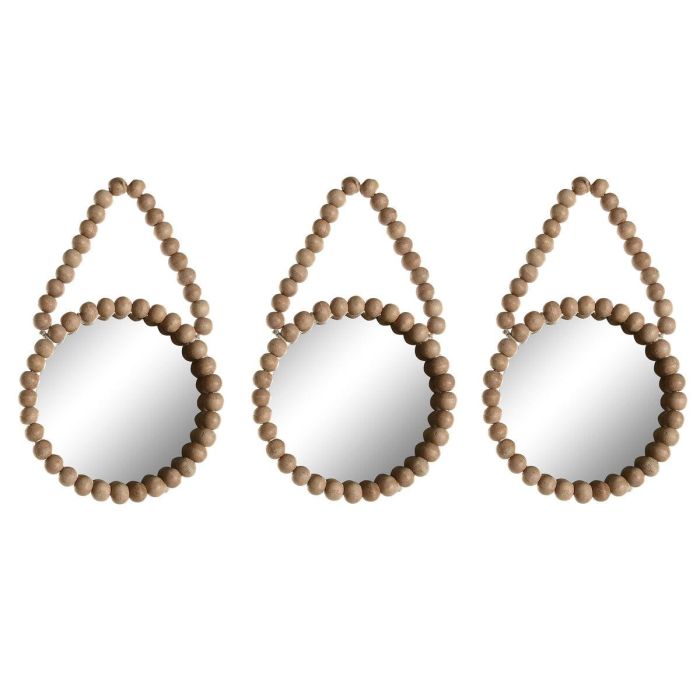 Juego de Espejos Home ESPRIT Natural Scandi 15 x 1 x 24 cm (3 Piezas) 0 Juego de Espejos Home ESPRIT Natural Scandi 15 x 1 x 24 cm (3 Piezas) 0