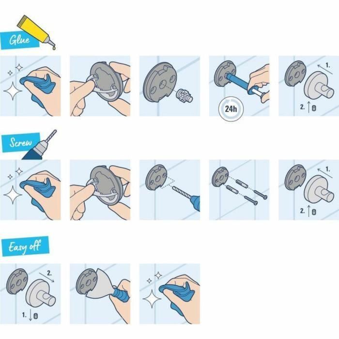 Grohe 41115000 Juego Completo de Accesorios 4 en 1 para Ducha, Cromo Brillante, Construcción de Metal Resistente 5