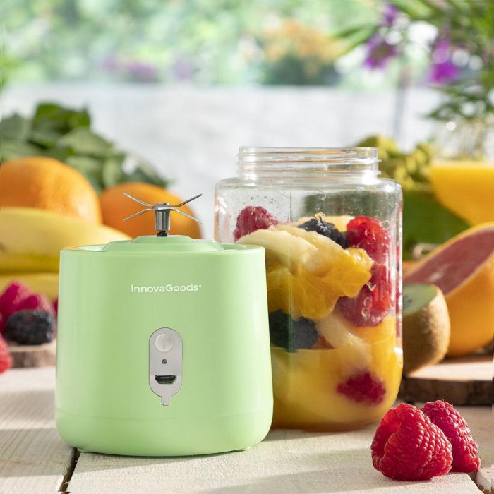 Batidora de Vaso Portátil Recargable Blendyr InnovaGoods 8 Batidora de Vaso Portátil Recargable Blendyr InnovaGoods 8