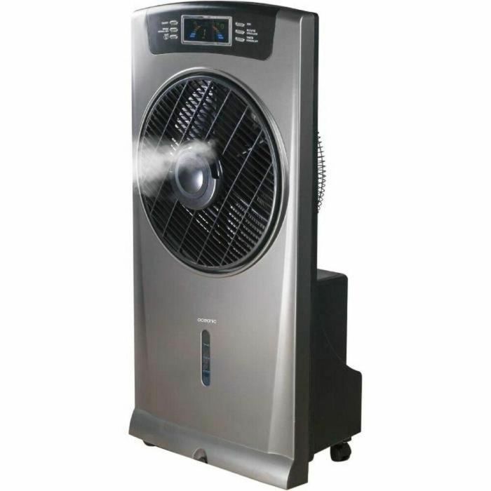Oceanic Refrigerador de Aire 4 en 1: Ventilador, Humidificador, Purificador, Nebulizador - 90W, Tanque 2.5L, 3 Velocidades, Oscilación, Programable.