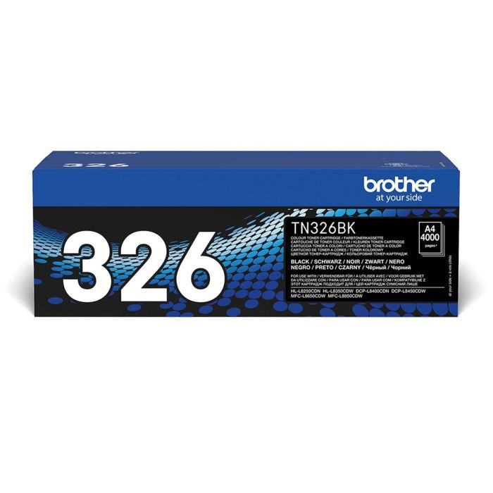 Tóner Brother TN326BK Negro (4 Unidades) 1 Tóner Brother TN326BK Negro (4 Unidades) 1