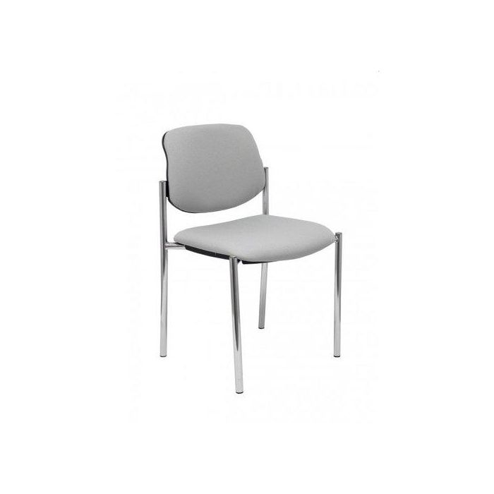 Silla Piqueras Y Crespo Villalgordo Confidente Chasis Cromo Asiento Y Respaldo Tapizados Bali Gris