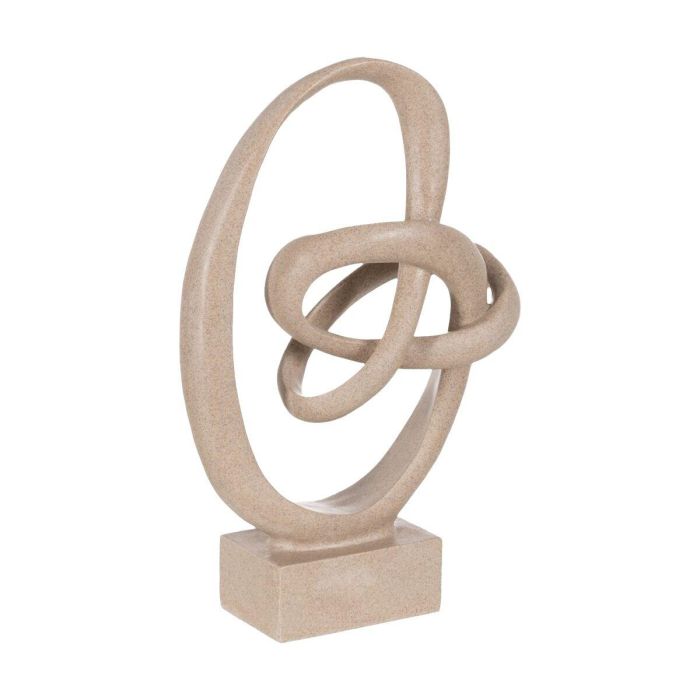 Figura Decorativa Beige Abstracto 29 x 13,5 x 42 cm 1