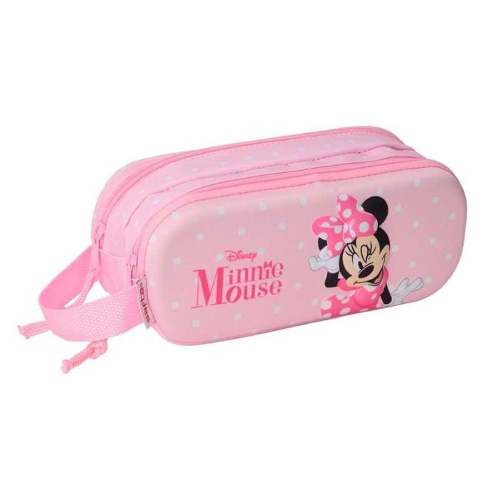 Safta Portatodo Doble 3D Minnie Mouse 3D 21x8x6 cm