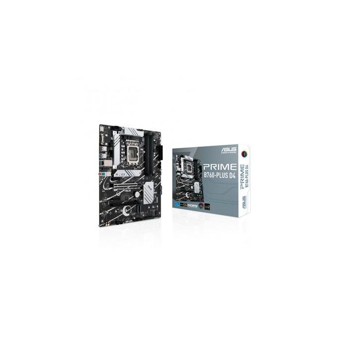 ASUS 90MB1CW0-M1EAY0 Placa Base PRIME B760-PLUS D4, Socket LGA 1700 Intel 12/13 Gen, DDR4, PCIe 5.0, 2.5Gb Ethernet, ATX 3