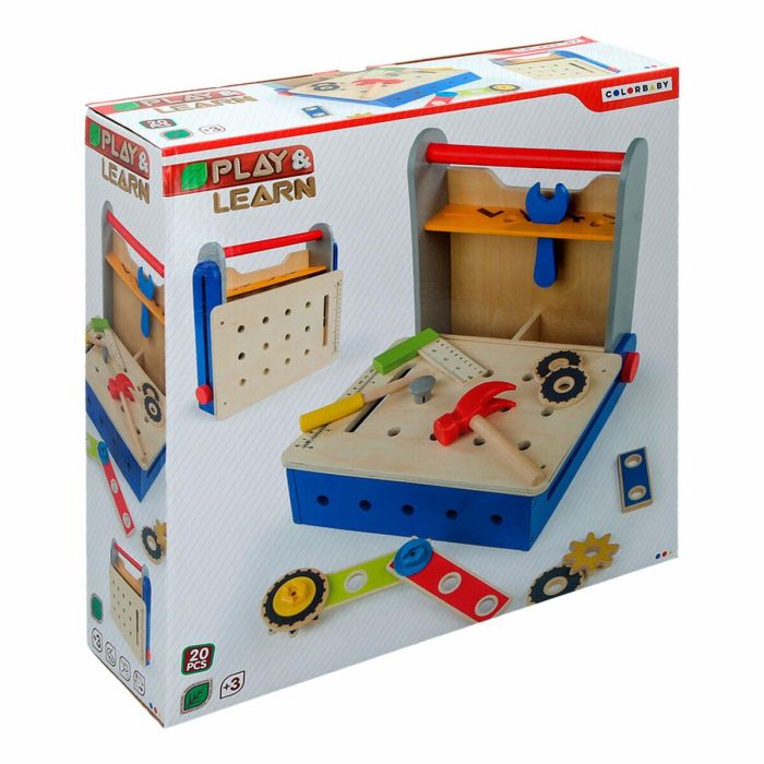 Juego de herramientas para niños Colorbaby 20 Piezas 2 Unidades 2 Juego de herramientas para niños Colorbaby 20 Piezas 2 Unidades 2