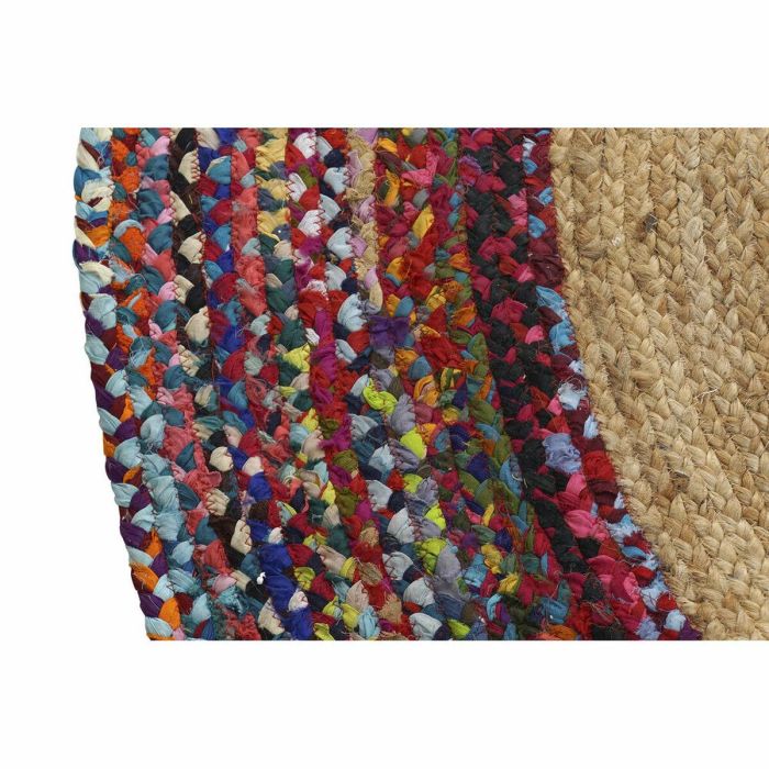Alfombra DKD Home Decor Poliéster Algodón Multicolor Jute (200 x 200 x 0,7 cm) 1 Alfombra DKD Home Decor Poliéster Algodón Multicolor Jute (200 x 200 x 0,7 cm) 1