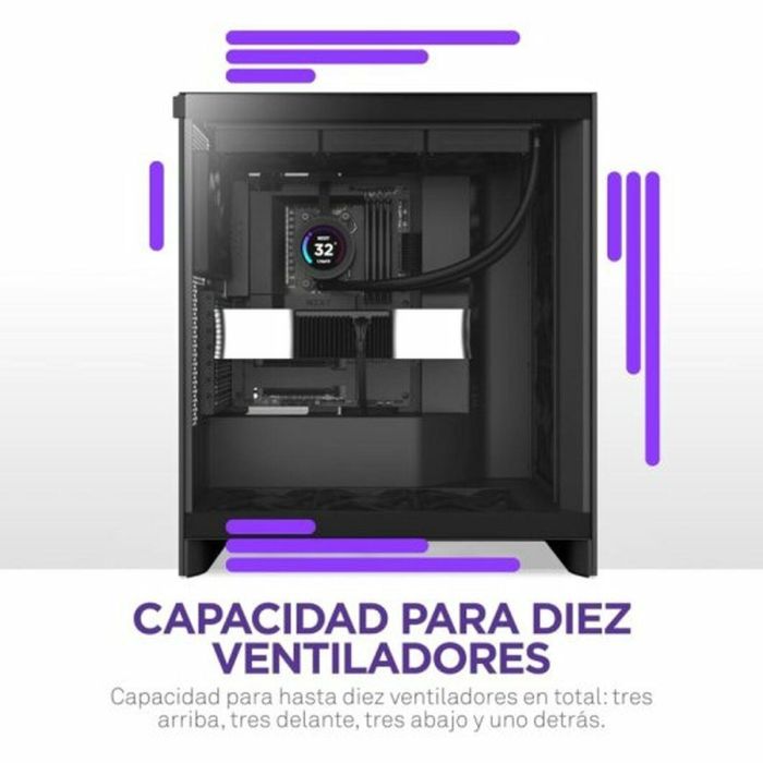 Caja Semitorre ATX NZXT Negro 5 Caja Semitorre ATX NZXT Negro 5