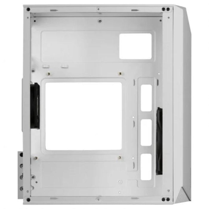 Mars Gaming MC-S1 Caja Ordenador Gaming Compacta Micro-ATX con Ventana Lateral, Iluminación ARGB Frontal 12 Modos y Ventilador Trasero FRGB Incluido