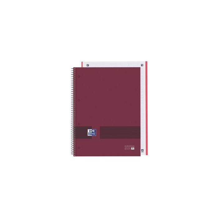 Cuaderno Oxford European Book Write&Erase Burdeos A4 A4+ 80 Hojas (5 Unidades)