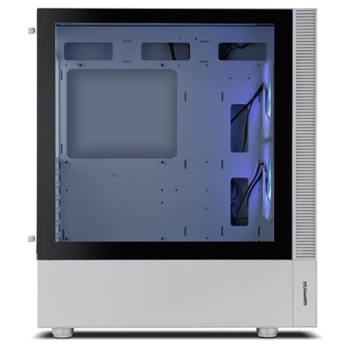 Nox Caja Gaming Semitorre Hummer Nemesis NXHUMMERNMSSWH Blanca con Cristal Templado y ARGB 8
