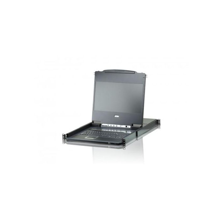 Aten Single Rail 8-Port DVI FHD LCD KVM Switch Aten Single Rail 8-Port DVI FHD LCD KVM Switch
