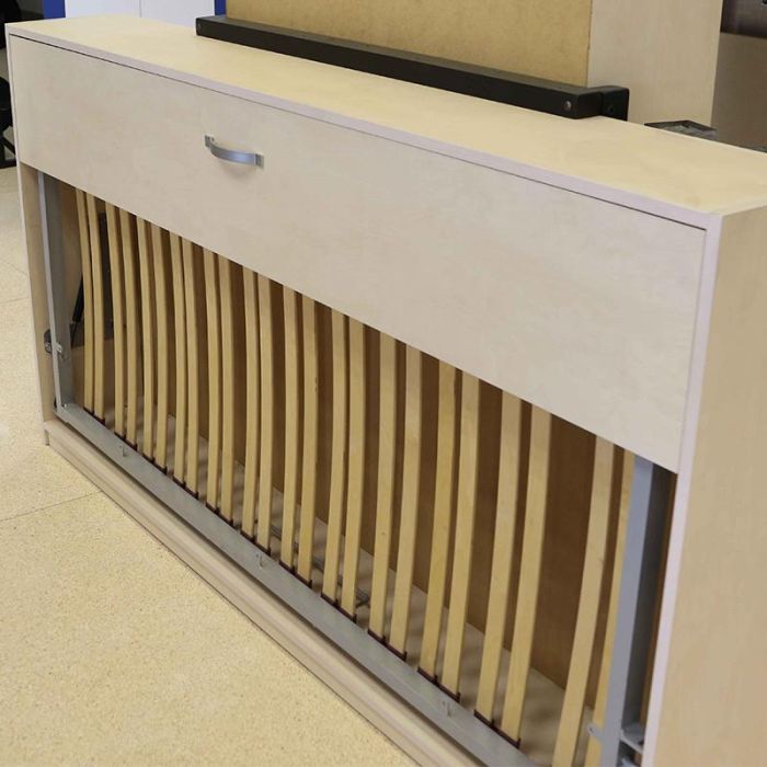 HERRAJES FAB.NACIONAL 41.9 Somier Abatible Horizontal Serena Metálico 135x190 cm con Patas, para Cama Doble Plegable Gran Formato 1 HERRAJES FAB.NACIONAL 41.9 Somier Abatible Horizontal Serena Metálico 135x190 cm con Patas, para Cama Doble Plegable Gran Formato 1