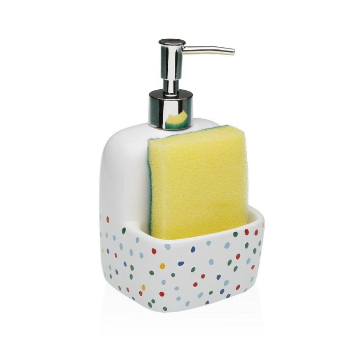 Dispensador de Jabón Versa DOTTY Cerámica 9,4 x 17,8 x 10,5 cm