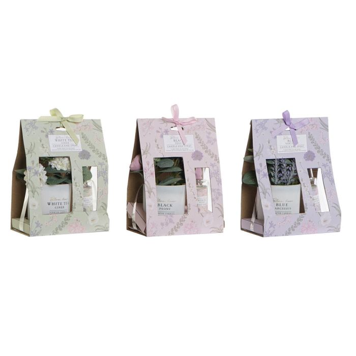 Ambientador Mikado Shabby DKD Home Decor Lila Verde 9 x 22 x 16 cm Set de 2 (3 Unidades) 4