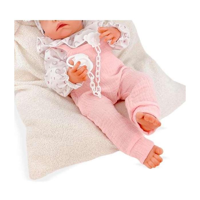 New born niña peto rosa con diadema ref: 8124-24 45 cm 1 New born niña peto rosa con diadema ref: 8124-24 45 cm 1