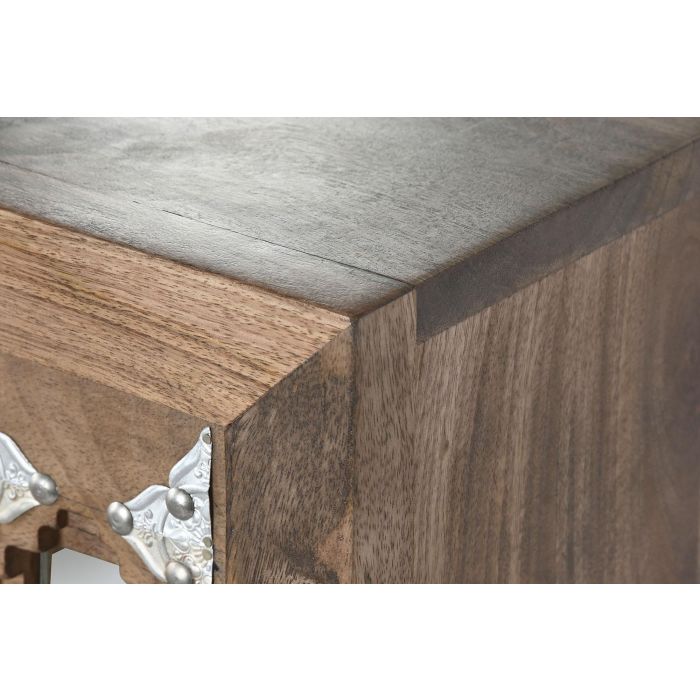 Cajonera Home ESPRIT Marrón Negro Plateado Madera de mango Espejo Indio 45 x 35 x 105 cm 4 Cajonera Home ESPRIT Marrón Negro Plateado Madera de mango Espejo Indio 45 x 35 x 105 cm 4