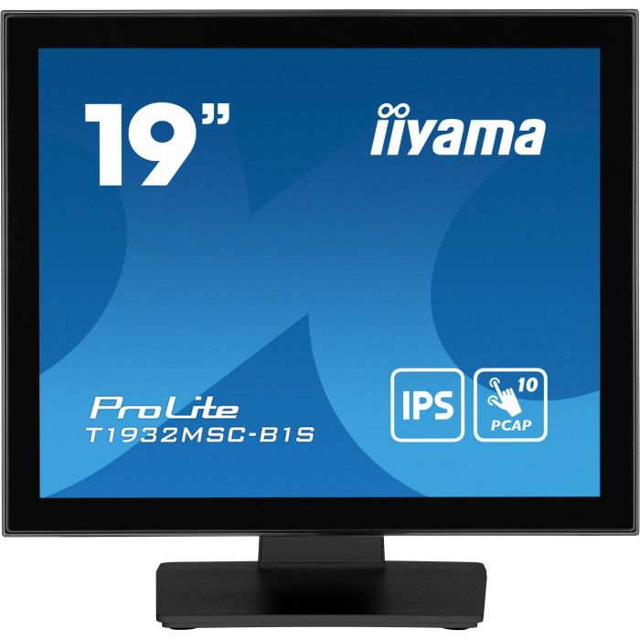 IIYAMA T1932MSC-B1S Monitor Táctil 19" IPS Full HD, HDMI+DP+VGA, USB Táctil, Altavoces Integrados, Negro 1