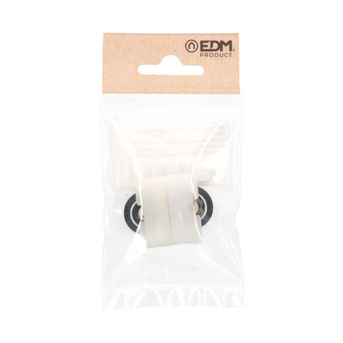 Edm Rodamiento endasa cll rd10 Blanco Nylon para Muebles 2 Unidades 33,5x15,5mm 1
