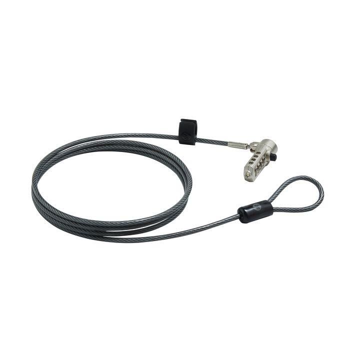 HP Essential Nano Combination Cable Lock para Portátiles con Ranura Nano, Seguridad sin Llave 1