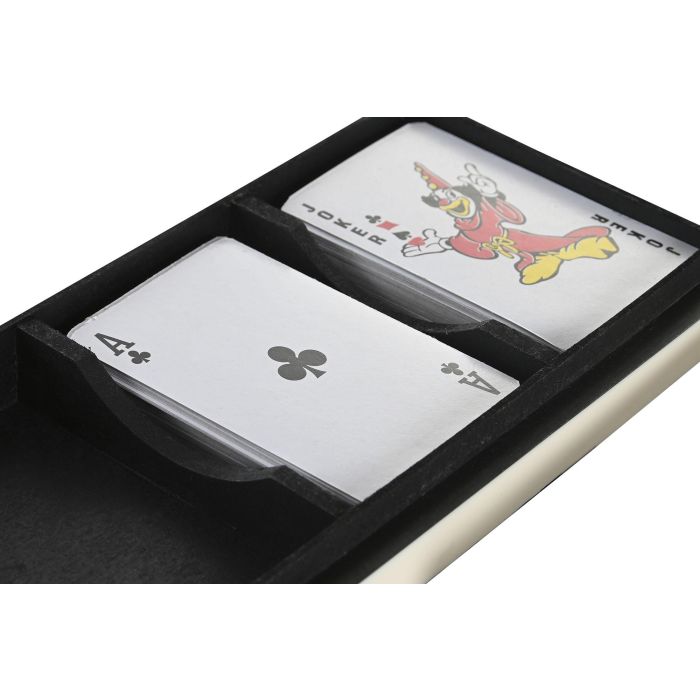 DKD Home Decor Set de 4 Vasos de Resina Blancos 23 x 11.5 x 3.5 cm 3