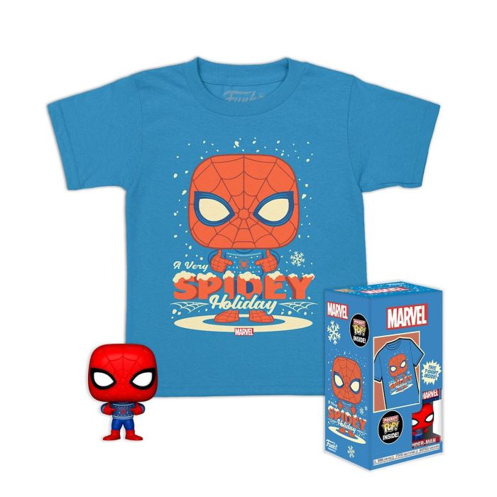 Funko Pop & Tee Holiday Spiderman Talla Xl 72948 Marvel