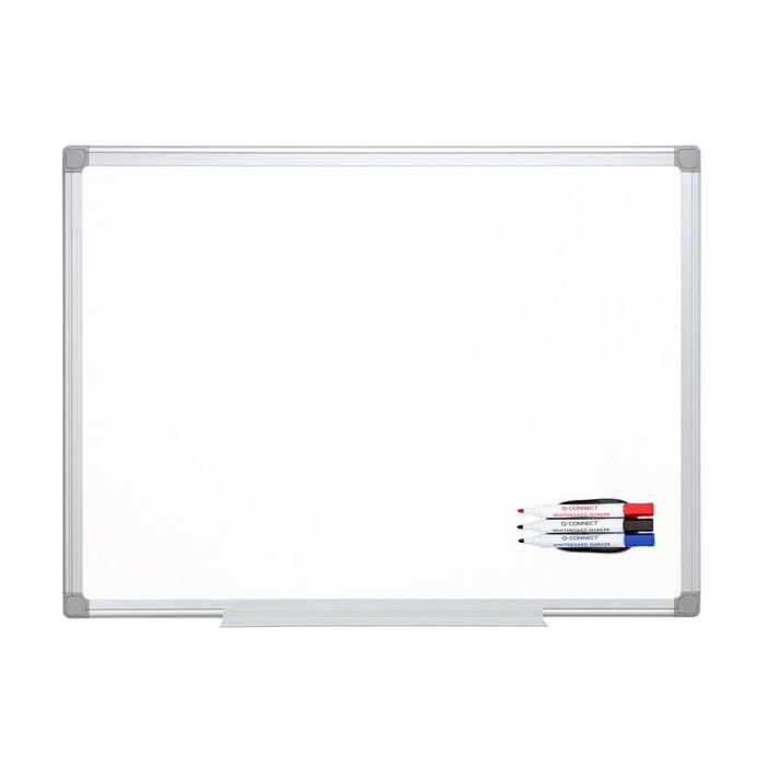 Borrador Q-Connect Magnetico Con Rotulador Negro Rojo Y Azul Para Pizarra Blanca 6