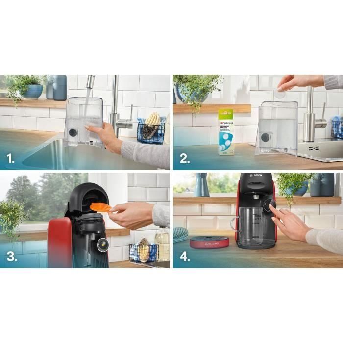 Cafetera multibebidas BOSCH TASSIMO TAS163E T16 Finesse 1400 W 0,7 l Color rojo 5 Cafetera multibebidas BOSCH TASSIMO TAS163E T16 Finesse 1400 W 0,7 l Color rojo 5
