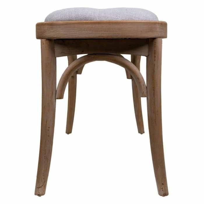 Banqueta Alexandra House Living Gris Madera de caucho 37 x 47 x 110 cm 5