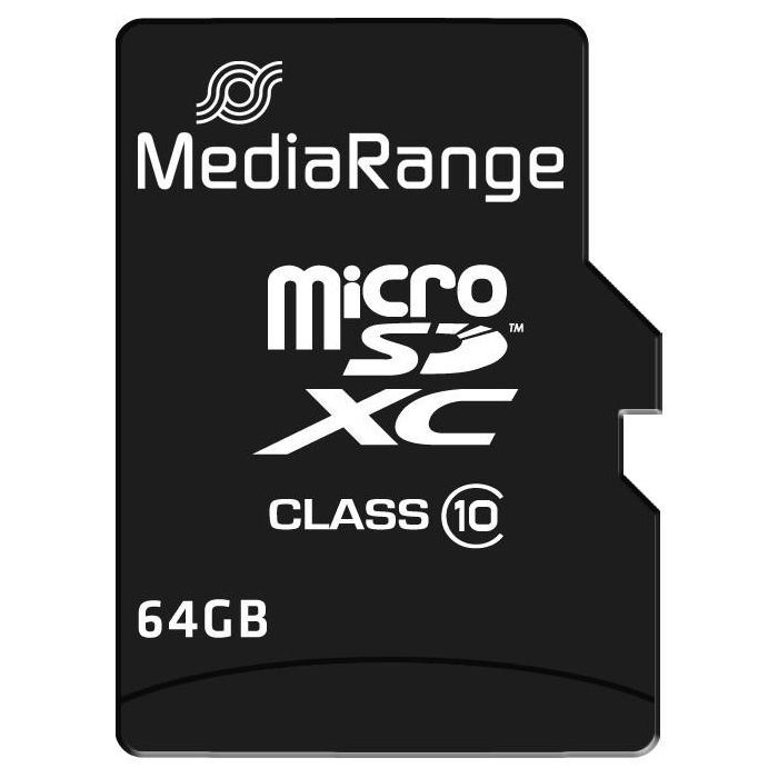 MediaRange Tarjeta MicroSDXC 64GB Clase 10 MR955 Schwarz 2