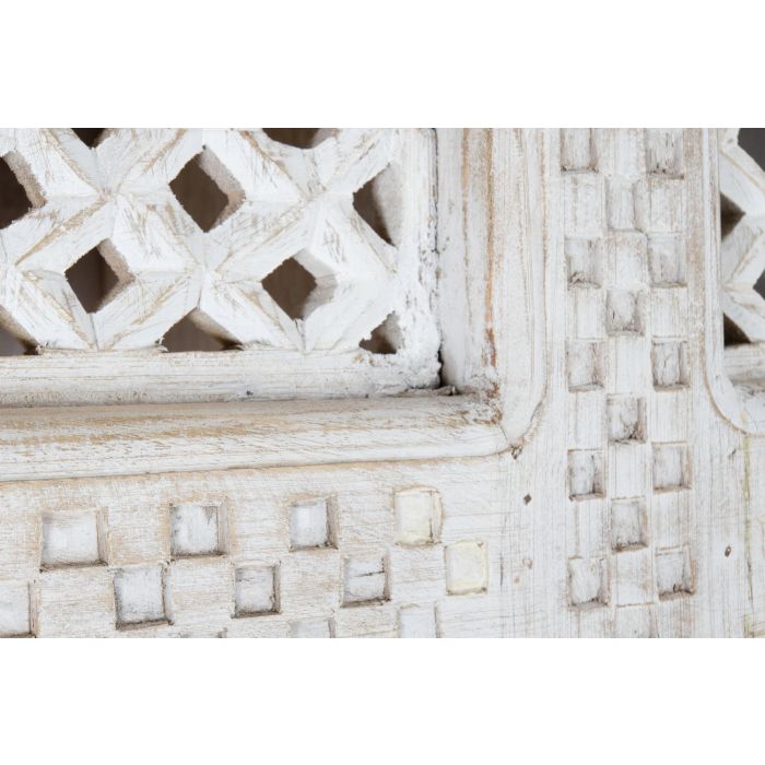 DKD Home Decor Estantería de Mango y MDF Blanca de 6 Estantes 40 x 200 x 180 cm 7