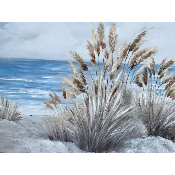 Cuadro Mediterraneo DKD Home Decor Azul Beige 3.8 x 80 x 120 cm (2 Unidades) 2