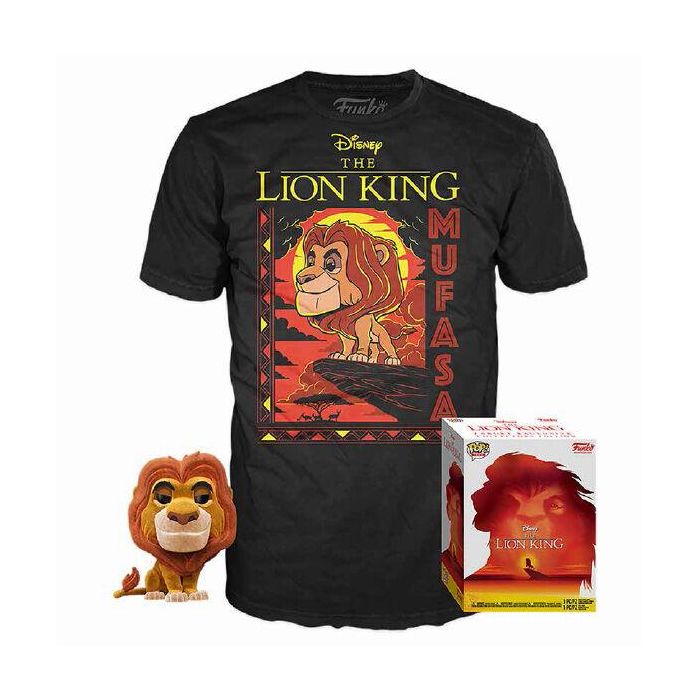 Set figura POP & Tee Disney El Rey Leon Mufasa