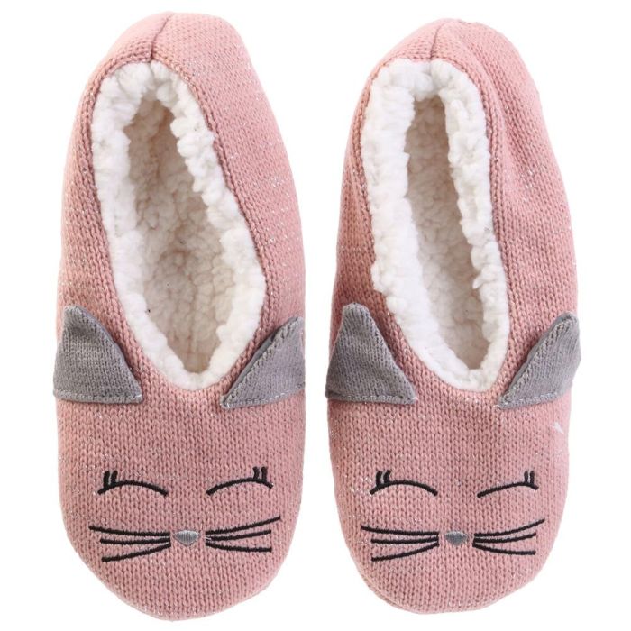 Sensly Zapatillas Unicornio Gato Mujer Abrigosas Interior Sherpa Suela Antideslizante 3